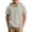 Beige, variant on Boys Linen Blend Hooded Short Sleeve Henley Shirt Casual Lightweight Summer Beach Top For Boys 5-14 Years Old