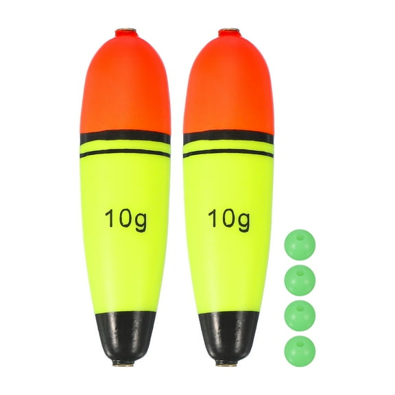 Uxcell Fishing Slip Bobbers, EVA Foam Bobbers with Fish Beads for Carp Bass Fishing 0.4 oz