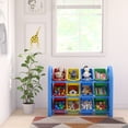 thumbnail image 5 of ECR4Kids 3-Tier Organizer with Bins, Toy Storage, Blue, Assorted, 5 of 12