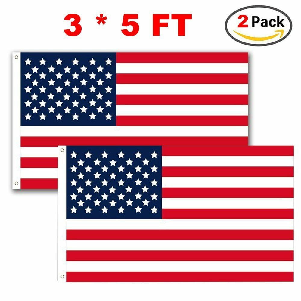 Thin Blue Red Line Flags 2 pack 3x5 Home Polyester Nylon Flag Brass Grommets 