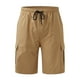 thumbnail image 4 of pstuiky Pantalones cortos para hombre, Pantalones cortos casuales hasta la rodilla con múltiples bolsillos y bolsillos para hombre Pantalones cortos de baloncesto, 4 of 7