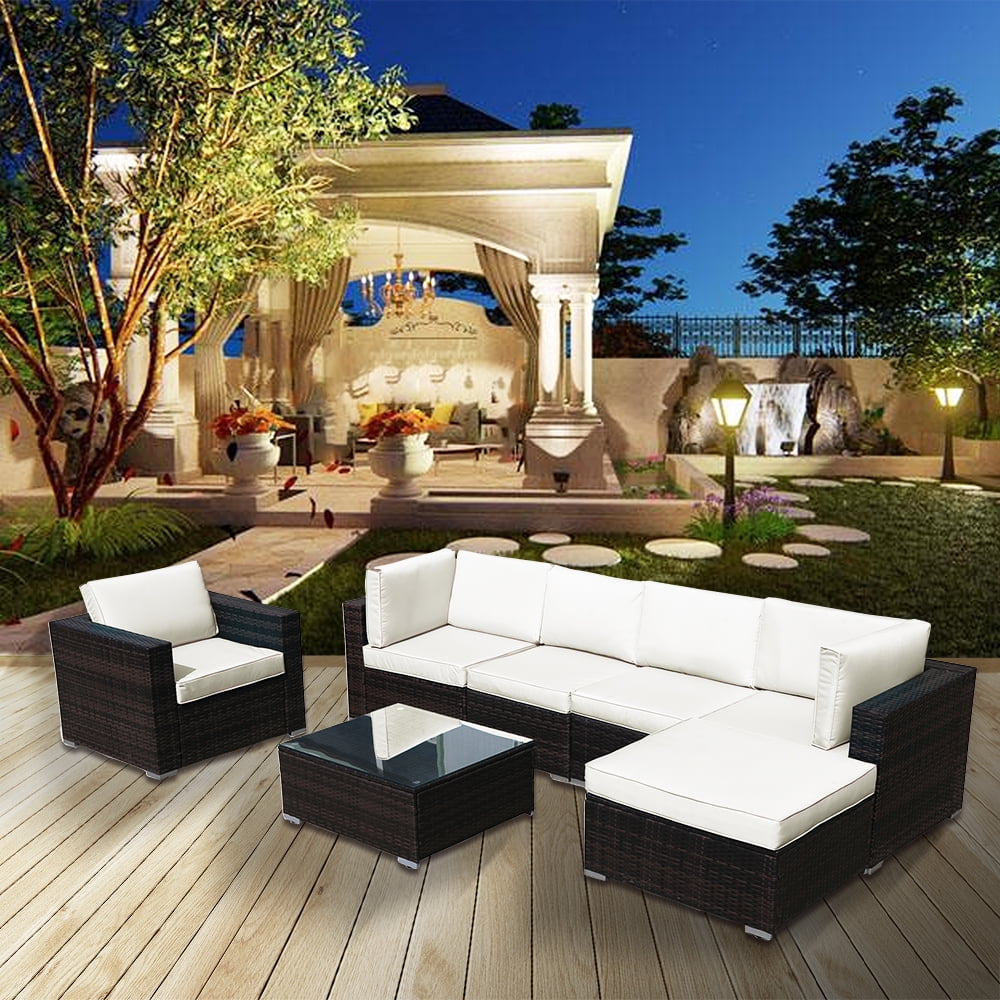 Clearance! Outdoor Furniture, 7-Piece Patio Furniture Sets with 6