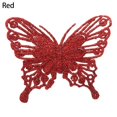 thumbnail image 1 of New Gold Powder Glitter New Year Decor Christmas Butterfly Fake Butterfly Christmas Tree Decorations Home Xmas Ornaments RED, 1 of 8