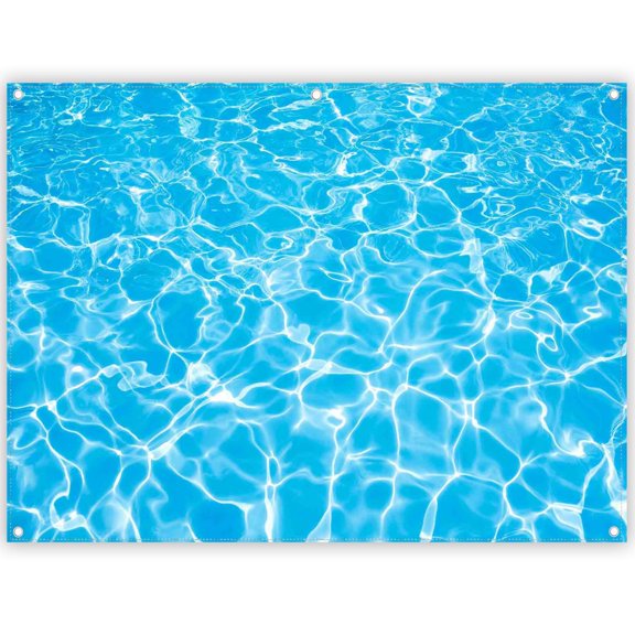 Summer Swimming Pool Blue Water Splash Background Banner