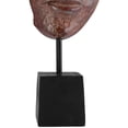 thumbnail image 6 of Sagebrook Home Metal 20" Abstract Face Sculpture, Brick Patina, 6 of 8