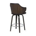 thumbnail image 6 of Camden 30" Mid-Century Brown Faux Leather Bar Stool, 6 of 6