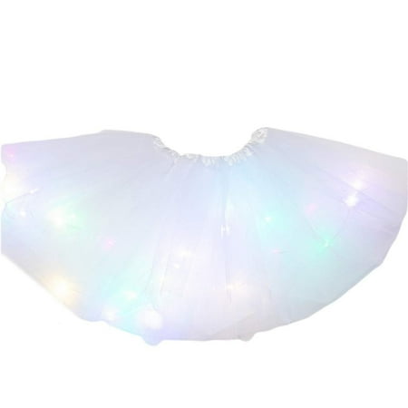 

HBYJLZYG Tulle Tutu Skirt Kids Girls Baby Skirt Fancy Cosplay Led Light Up Pettiskirt For Girls Gift Skirts For Women