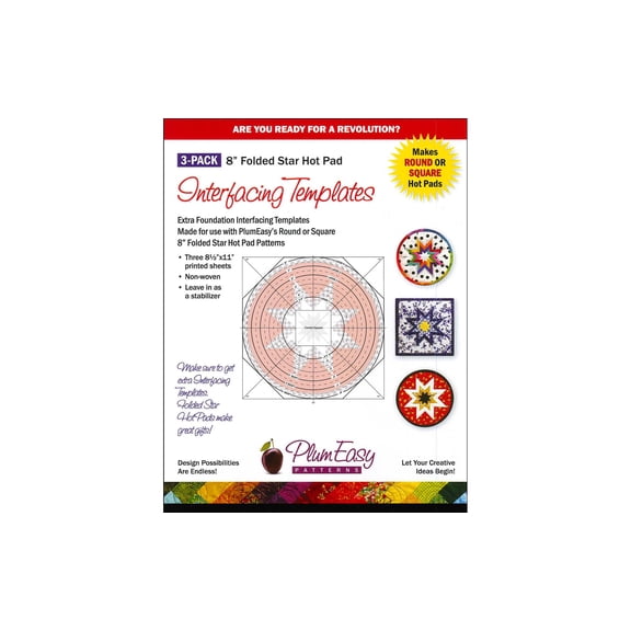 Hot Pad Interfacing Templates 3-pack