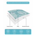 thumbnail image 5 of Quilts Twin Size Bedding Set, Turquoise Coastal Lightweight Quilted Comforter, Nautical Starfish Coral Jellyfish Shell Sea Soft Bedspread Coverlet with Pillow Covers for All Season, 68" x 86", 5 of 7