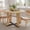Natural Ash, variant on Euroco 48" Round Dining Table for 4, Farmhouse Kitchen Table with Wooden Frame for Kitchen Living Room,Natural