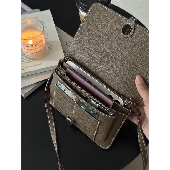 Convenient Multi-Functional Single oulder Crossbody Bag for Passport And Coins Small Portable Bag Youth Casual Sle