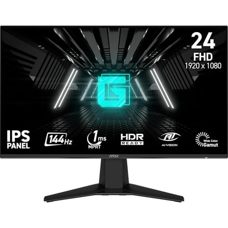MSI 23.8" FHD (1920x1080) HDMI DP 144Hz 1ms FreeSync IPS Gaming Monitor - G242LW