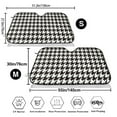 thumbnail image 2 of Goofa Houndstooth Black And White Printed Car Windshield Sunshade,Foldable Reflective Sun Visor,UV Protection Heat Blocker Sunshade,Car Cooling Accessory-, 2 of 7