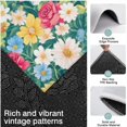 thumbnail image 3 of Pioneer Flower Floral Print Pattern Kitchen Rugs Sets Of 3,Kitchen Runner Rugs Non Skid Washable,Decorative Kitchen Floor Mats for Kitchen,Sink,Laundry,17"x30"+ 17"x47" + 17"x59", 3 of 6