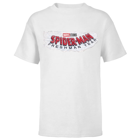 Marvel Spider-Man: Freshman Year Logo - Short Sleeve T-Shirt for Kids – Customized-White