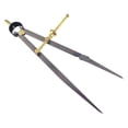 thumbnail image 1 of 8 Inch Adjustable Divider Leather Compass Lockable Metal Spring Caliper Gauge Woodworking, 1 of 5