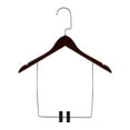 thumbnail image 3 of deevoka Shop Wooden Suit Hanger Trouser Hanger Bedroom Multifunctional Closet Organiser 44cmx26cm, 3 of 9