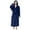 BU2, variant on Mens Casual Plush Leisure Bathrobe Solid Hooded Pocket Drawstring Long Sleeve Pajamas Sizes M-3XL