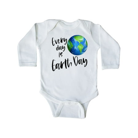 

Inktastic Every Day is Earth Day Gift Baby Boy or Baby Girl Long Sleeve Bodysuit
