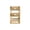 White Oak, variant on Twin Size Triple Bunk Bed of Rubber Wood, for Bedroom | Prevent Accidental Falls, Create Cozy Atmosphere