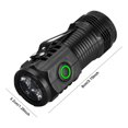 thumbnail image 2 of Linternas pequeñas USB C recargables con clip para EDC Camping senderismo emergencia, 2 of 9