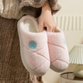 thumbnail image 5 of Slippers for Women,Arch Support Memory Foam Slippers Soft Comfortable Indoor Non- Warm Cozy Home Footwear for Winter,Womens Slippers,Pink,36, 5 of 9