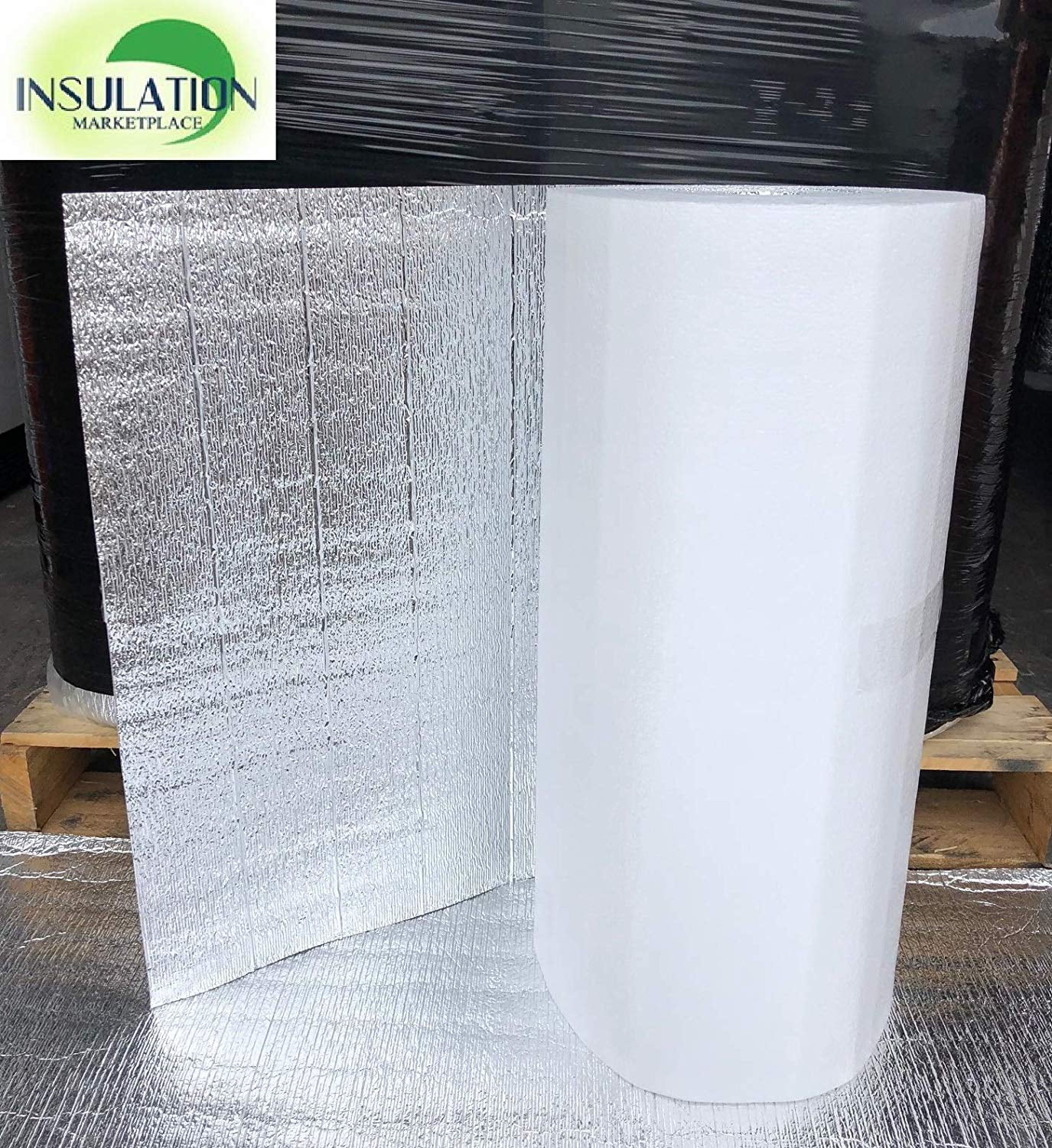 24" x 10' 5W WHITE Reflective Insulation roll Foam Core Radiant Barrier 5MM 