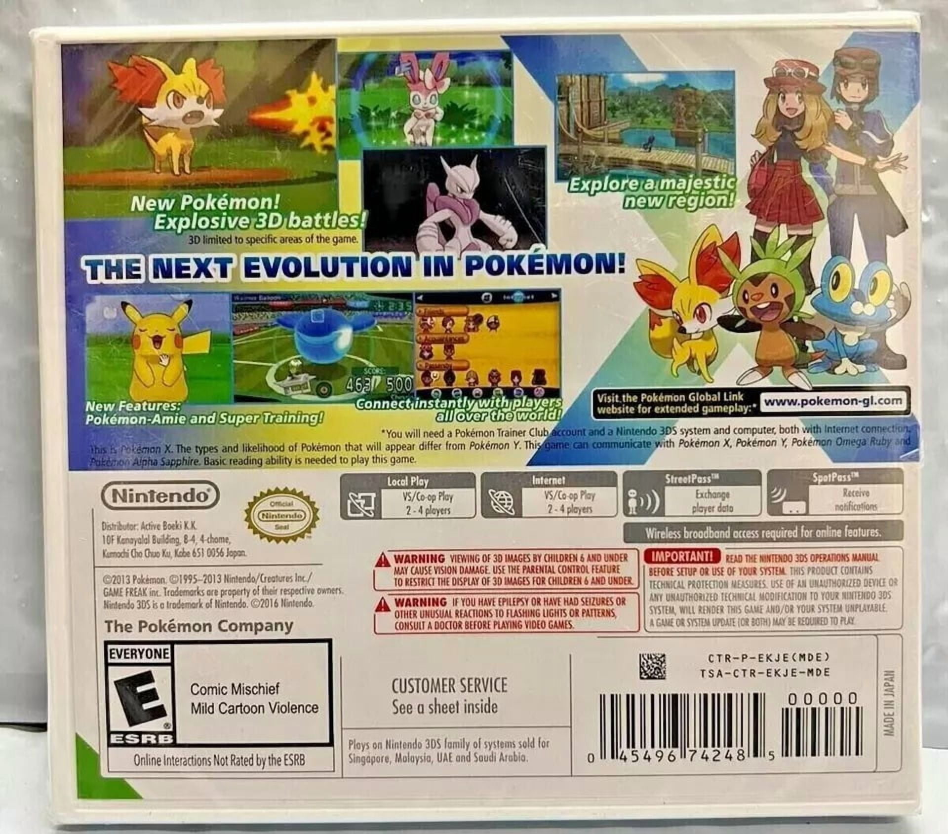 Pokemon X 3DS Brand New Game (2013 RPG)