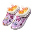thumbnail image 3 of Mostsola Clogs Fuzzy Slippers for Women Butterfly Print Hollow out Slip on Plush House Shoes, 3 of 6