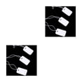 thumbnail image 4 of ZLight 90 Pieces Marking Tag Hang Tags Portable with Elastic String Attached Writable Designing Size for Clothing Displaying Usage TLX-10 2Set, 4 of 6