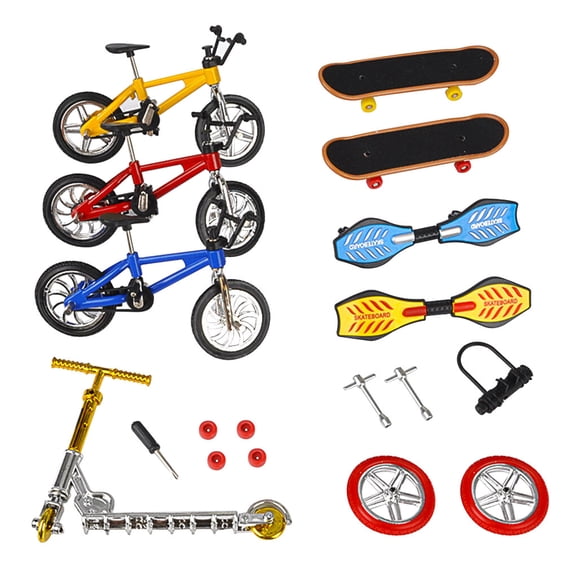 Vogacara Juego de diapasón de colores aleatorios, juego de juguetes para patineta y bicicleta, juego surtido de deportes con diapasón Juguetes