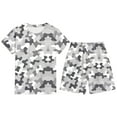 thumbnail image 4 of Hienoo Boys Girls Camouflage Short Sleeve Summer Camps Training Shorts Outfits, Sizes 3-13, 4 of 4