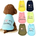 thumbnail image 2 of Soft Pet Vest - Cartoon Printing - Decorating Dogs and Cats Short Sleeve Tops - Pet Clothes for Home Wear, 2 of 8
