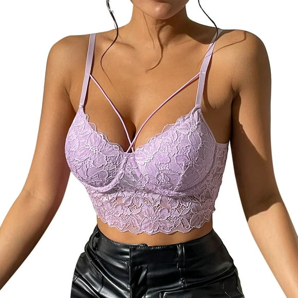 SZXZYGS Sport Bras for Women Pack Of 6 Women's Lace Sexy Beautiful Back Mesh Street Style Tube Top Corset Camisole 2024 Summer