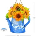 thumbnail image 2 of Wishrage Hello Summer Door Sign Farmhouse Sunflower Summer Decor Sign Welcome Summer Door Sign for Front Door Hanging Sign for Home Summer Decor Sign for Home Wall Farmhouse Living Room, 2 of 5