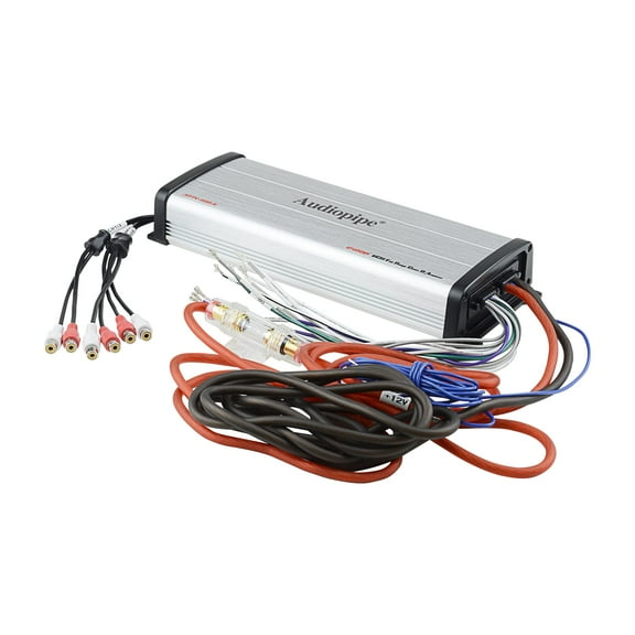 Audiopipe 1100W RMS 6-Channel Class-D Full Range Marine Amplifier APTV-1100.6