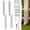 White, variant on SEDALIP Fence Post Repair Kit, Heavy-Duty Steel Support Stakes, 2.0mm Thickened Cold-Rolled Steel for Stabilizing Leaning Wood Fence Posts, 2 pack