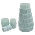 thumbnail image 2 of Troqueles de 8 piezas, plástico decorativo de varios tamaños, herramientas de repujado hechas DIY, de arcilla para repujado de, 2 of 9