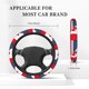 thumbnail image 3 of Balery USA Canada Flag Fundas elásticas antideslizantes para volante, funda protectora universal para hombre y mujer, 15 pulgadas, accesorios para coche., 3 of 6