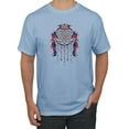 thumbnail image 1 of Wild Bobby, Dreamcatcher with Flowers, Pop Culture, Men Graphic Tees, Light Blue, 3XL, 1 of 3