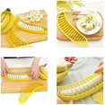 thumbnail image 3 of KAIYANG Paquete de 2 cortadores de plátano, herramientas de cocina prácticas, cortador de plástico para ensaladas y frutas, 3 of 5