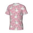 thumbnail image 5 of Qekee Rabbit And Flower Classic Fit T-Shirt Men's Shirt Men's Tight Short Sleeves for Exercise, Running, Mountaineering - Rabbit And Flower, 5 of 9