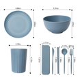 thumbnail image 2 of Ensemble de Couverts 4 (32 Inclus) / Bols Légers Micro-Ondes et Lave-Vaisselle / Assiettes Réutilisables Parfaits pour Pique-Niques et Camping, 2 of 6