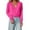 Hot Pink, variant on HNMKIU Womens Cardigan Short Cropped Long Sleeve Knit Sweater High Waist Fit Lightweight Button Up Spring Top White,XL