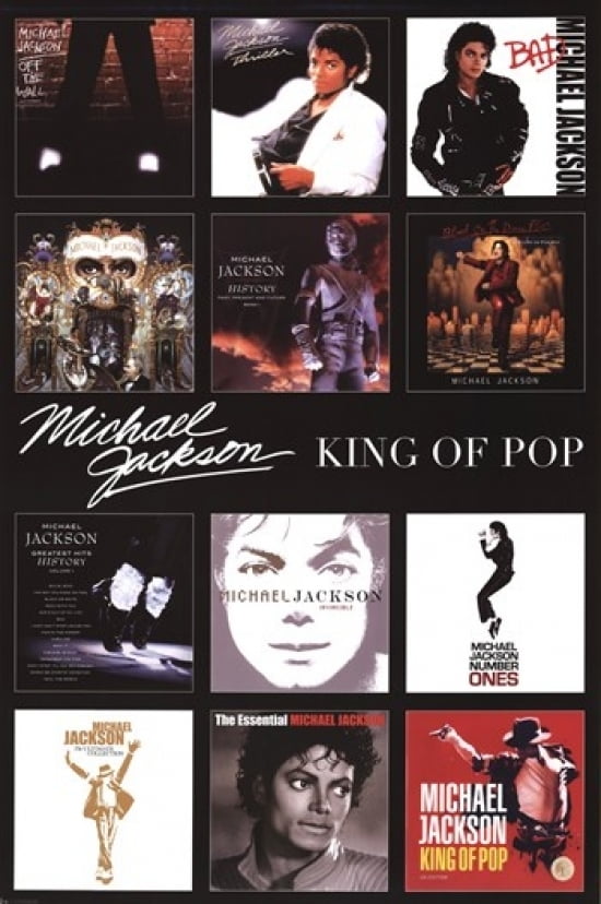 Michael Jackson Album Covers Poster Print (24 x 36)