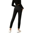 thumbnail image 4 of Women's Leggings Winter Thermal Lined Leggings High Waisted Tummy Control Solid Color with Pocket Comfortable Casual Pants Long Johns for Women Thermal, 4 of 6