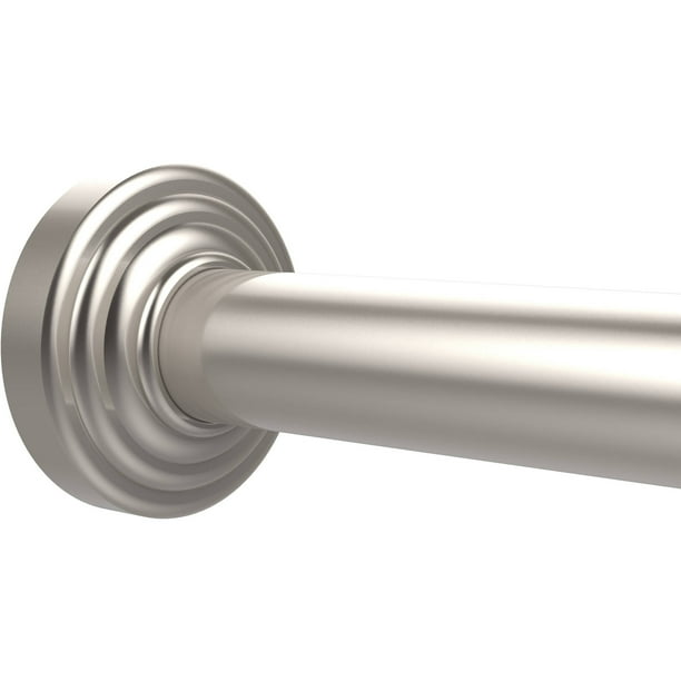 Waverly Place Collection Shower Curtain Rod Brackets in Satin Nickel