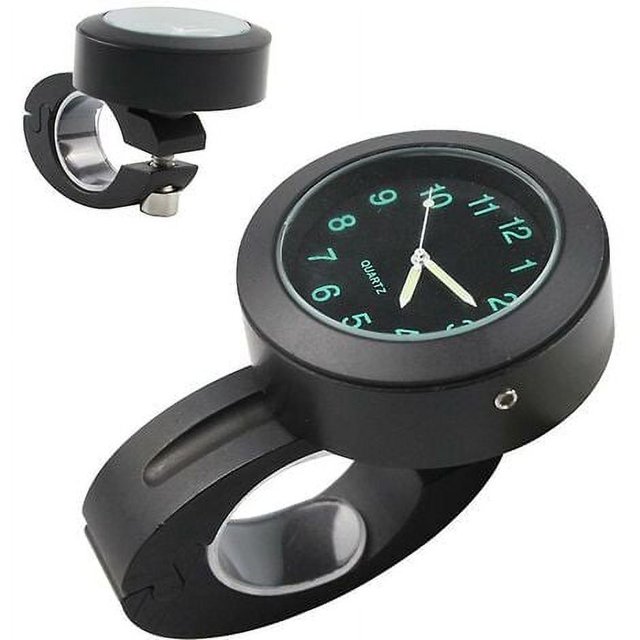 Reloj impermeable para manillar de motocicleta Reloj digital Reloj universal para manillar de motocicleta Reloj luminoso de 7/8 a 1 pulgada Reloj universal para motocicleta Manillar de motocicleta