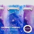thumbnail image 3 of Btargot Tie Dye Constellation Blackout Curtains Set of 2 for Kids Girls Room Galaxy Ombre Grommet Thermal Insulated Room Darkening Drapes 52 x 84 inch Blue Purple, 3 of 11