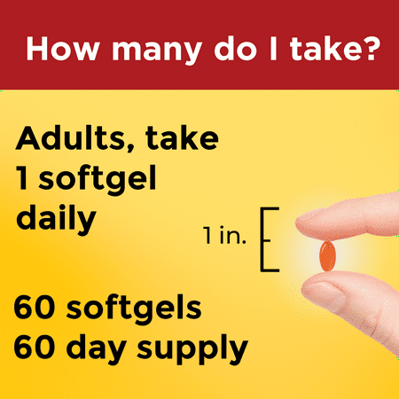 Nature Made CoQ10 200mg Softgels, Dietary Supplement for Heart Health Support, 60 Count